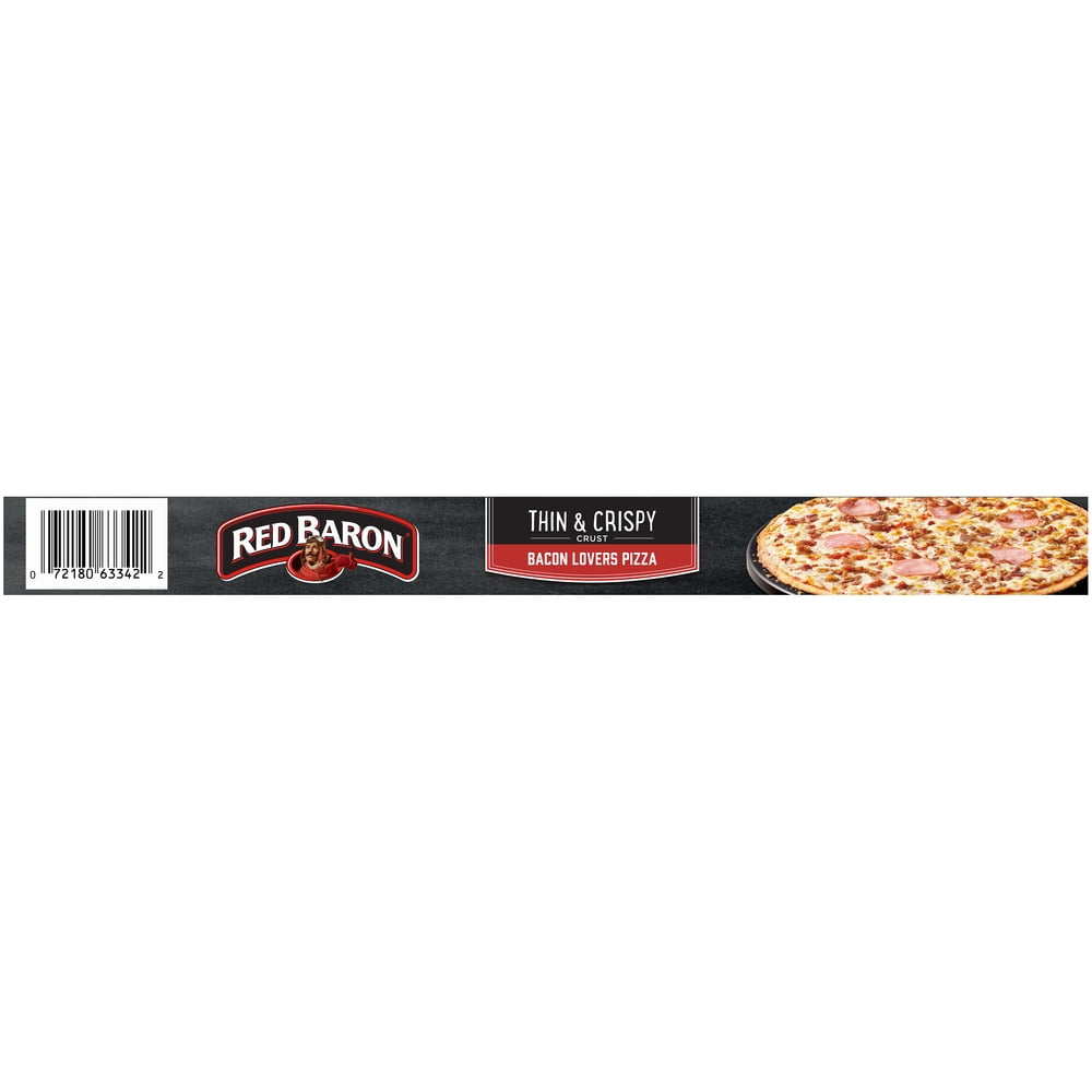 Red Baron Pizza, Thin & Crispy Bacon Lovers, 15.39 oz (Frozen)