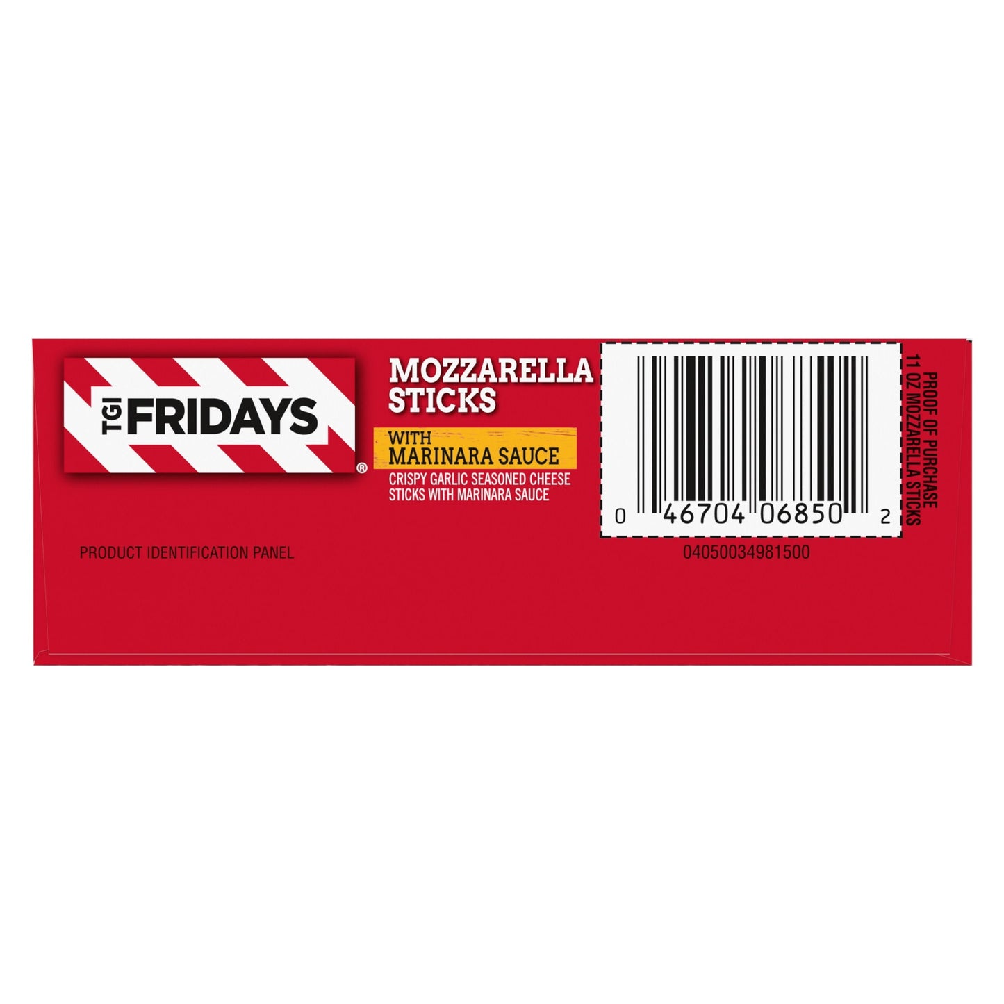 TGI Fridays Mozzarella Sticks Frozen Snacks with Marinara Sauce, 11 oz Box Regular