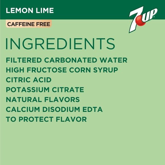 7UP Lemon Lime Soda, .5 L bottles, 6 pack