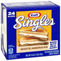 Kraft Singles White American Cheese Slices, 24 Ct Pk