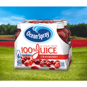 Ocean Spray 100% Juice, Cranberry, 10 fl oz, 6 Ct