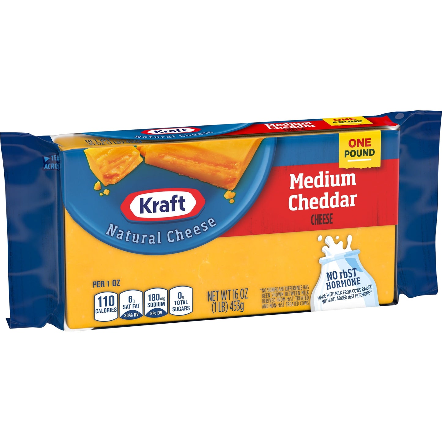 Kraft Medium Cheddar Cheese, 16 oz Block