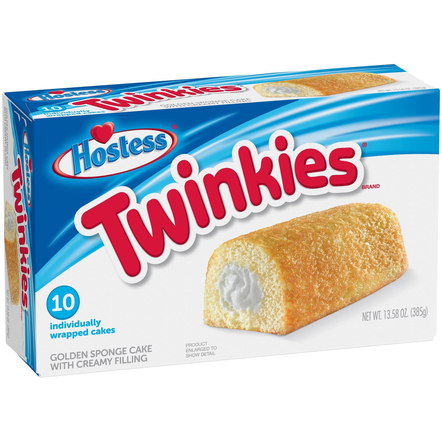 HOSTESS TWINKIES, Creamy Golden Sponge Cake, Individually Wrapped - 13.58 oz, 10 Count