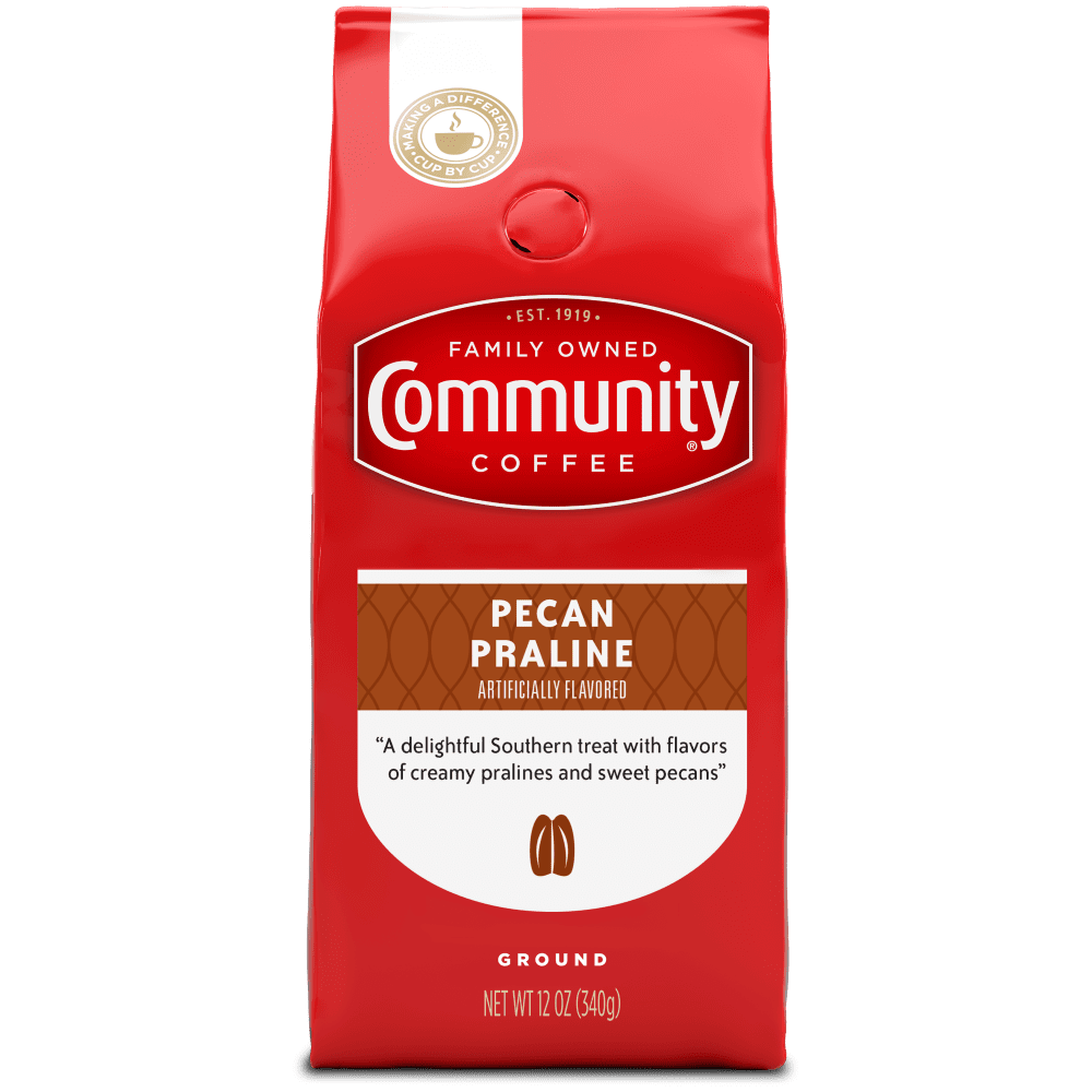 Community Coffee Pecan Praline 12 Ounce Bag