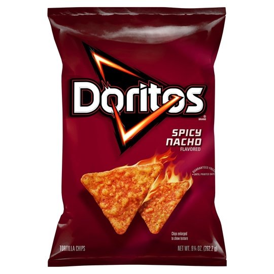 Doritos Spicy Nacho Flavored Tortilla Chips, 9.25 oz Bag