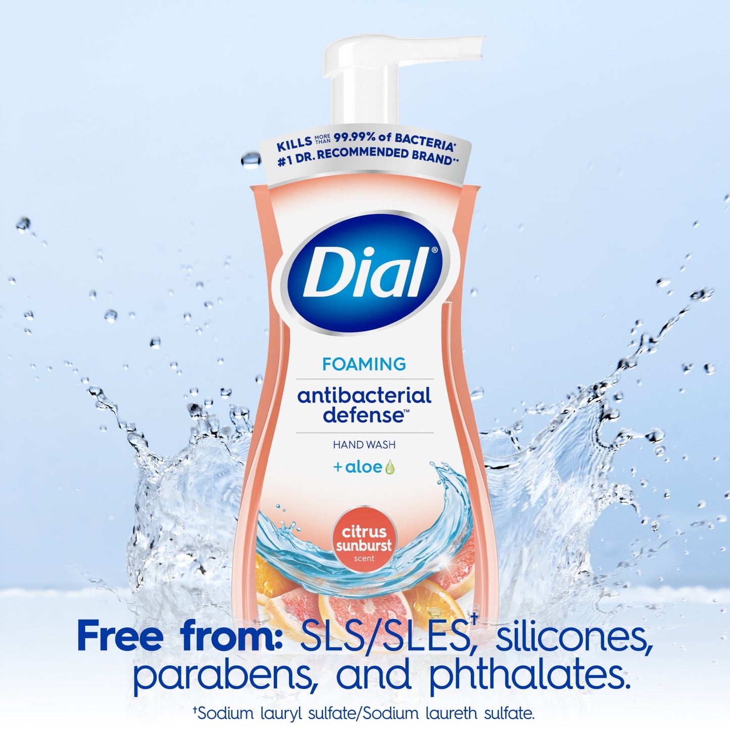 Dial Antibacterial Foaming Hand Wash, Citrus Sunburst, 7.5 fl oz