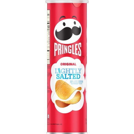 Pringles Lightly Salted Original Potato Crisps Chips, 5.2 oz