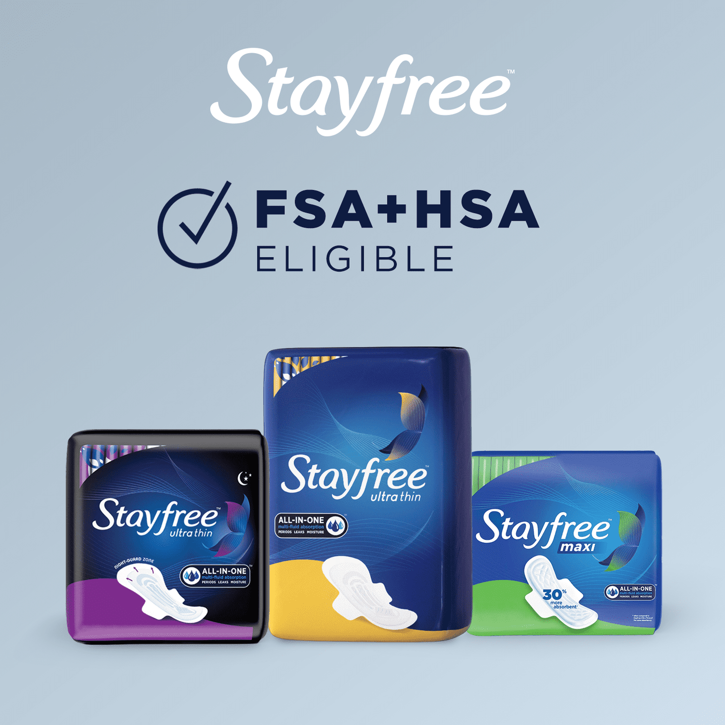 Stayfree Ultra Thin Pads with Wings, Unscented, Regular, 36 Ct