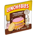 Lunchables Ham & Cheddar Cheese Cracker Stackers Kid Lunch Snack, 3.5 oz Tray