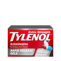 Tylenol Extra Strength Acetaminophen Rapid Release Gels, 100 ct