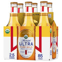 Michelob Ultra Pure Gold Organic Light Lager Beer, 6 Pack, 12 fl oz Bottles, 3.8% ABV, Domestic