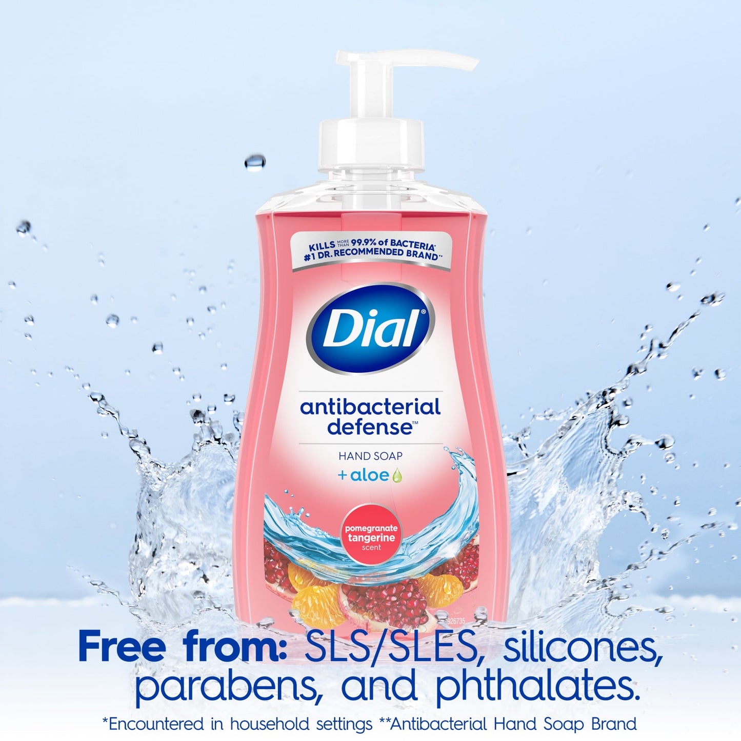 Dial Antibacterial Liquid Hand Soap, Pomegranate Tangerine, 11 fl oz