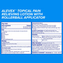 AleveX Pain Relieving Lotion with Rollerball Applicator, Topical Pain Reliever, 2.5oz