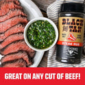 Fire & Smoke Society Black & Tan, Beef and Steak Seasoning Rub, 6 Ounce