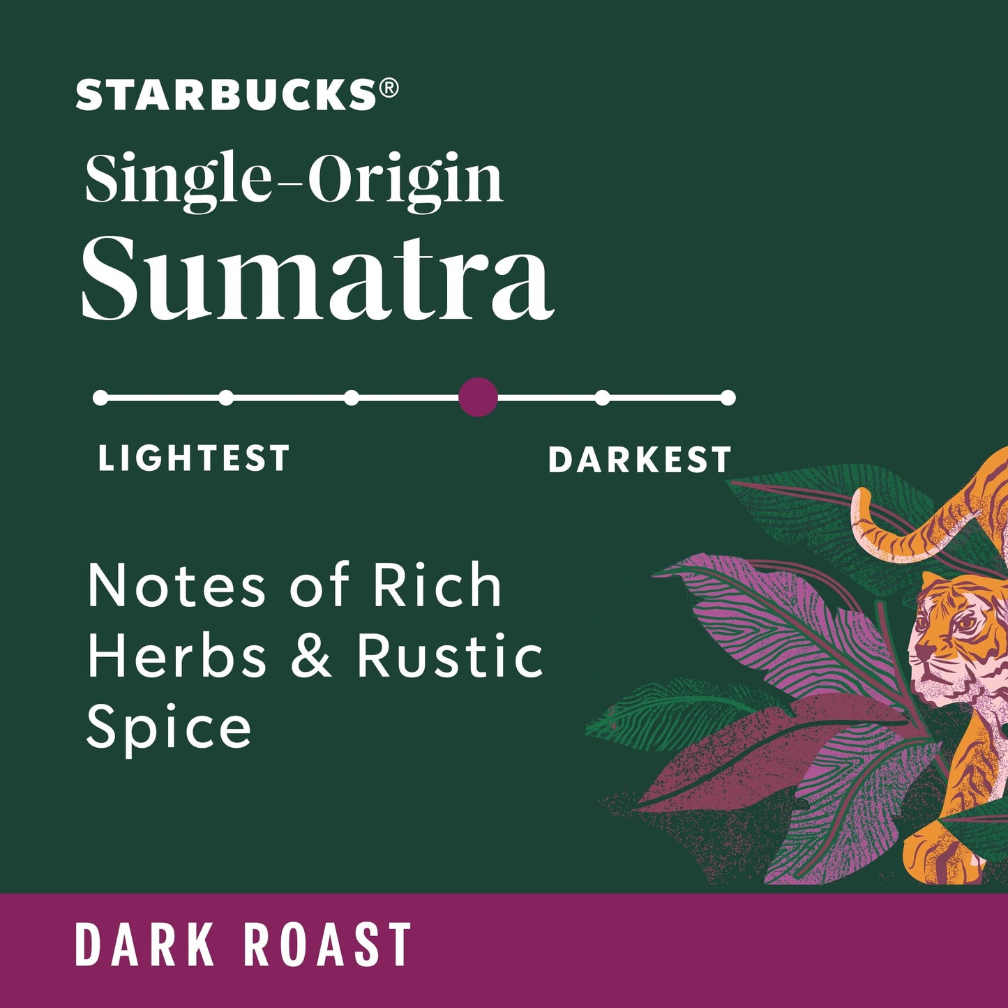 Starbucks Arabica Beans Sumatra, Dark Roast, Ground Coffee, 18 oz