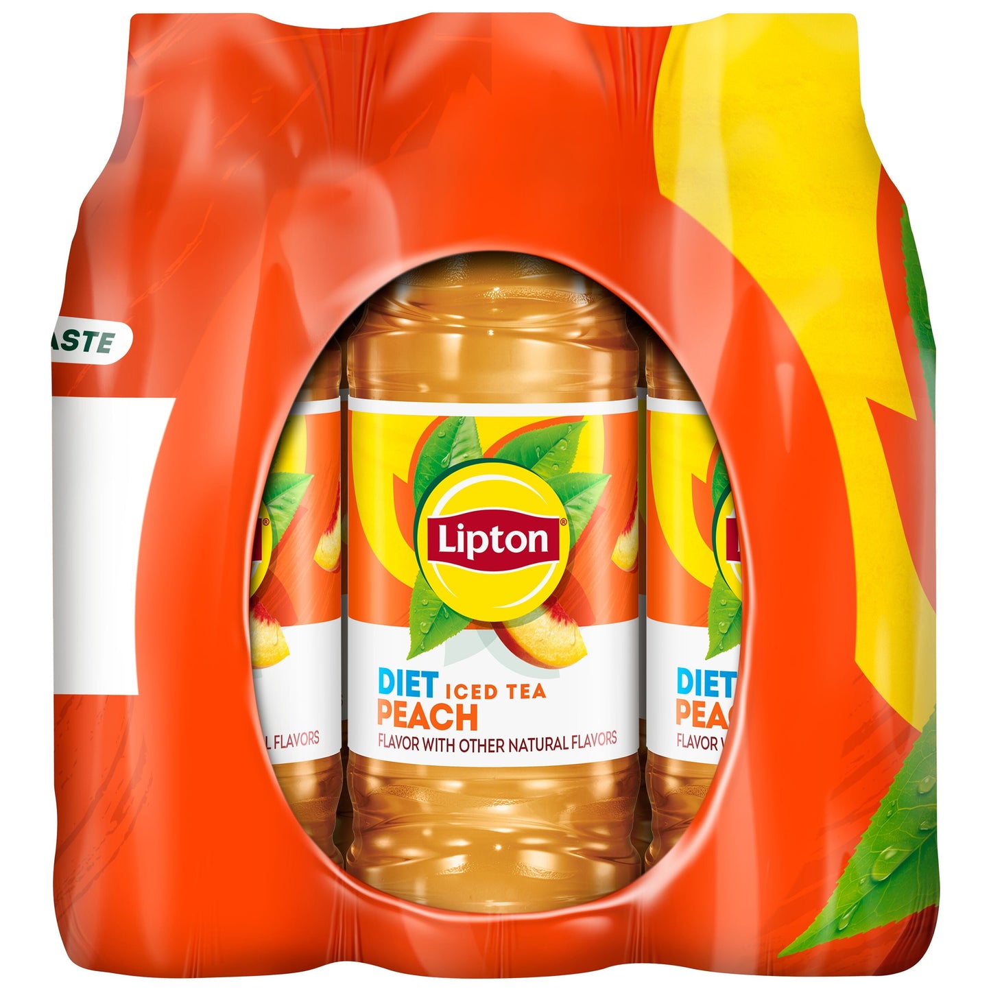 Lipton Diet Peach Iced Tea, 16.9 fl oz, 12 Pack Bottles