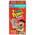 Post Fruity PEBBLES Treats, Breakfast Cereal Bars, Gluten Free, Snack Bars, Kids Snacks, two 6.2 oz cartons (16 Bars)