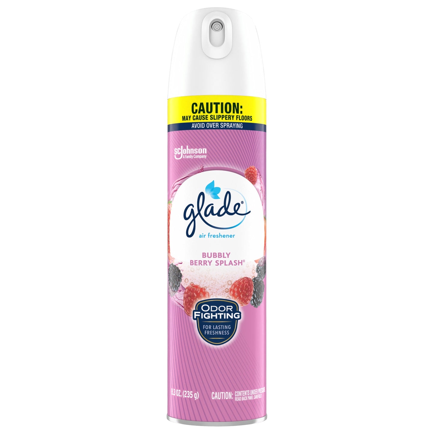 Glade Aerosol Spray, Air Freshener for Home, Bubbly Berry Splash Scent, Fragrance Infused with Essential Oils, Invigorating and Refreshing, with 100% Natural Propellent, 8.3 oz