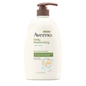 Aveeno Daily Moisturizing Body Wash, Soap Free Body Scrub for Dry Skin, Prebiotic Oat Shower Gel, Lightly Scented, 33 oz