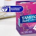 Tampax Pocket Radiant Tampons with LeakGuard Braid, DuoPack Regular/Super Absorbency, 28 Ct