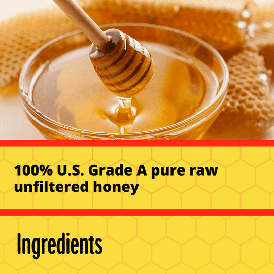 Kelley's Local Texas Honey 100% Pure Grade A, Raw and Unfiltered Honey, 24 oz
