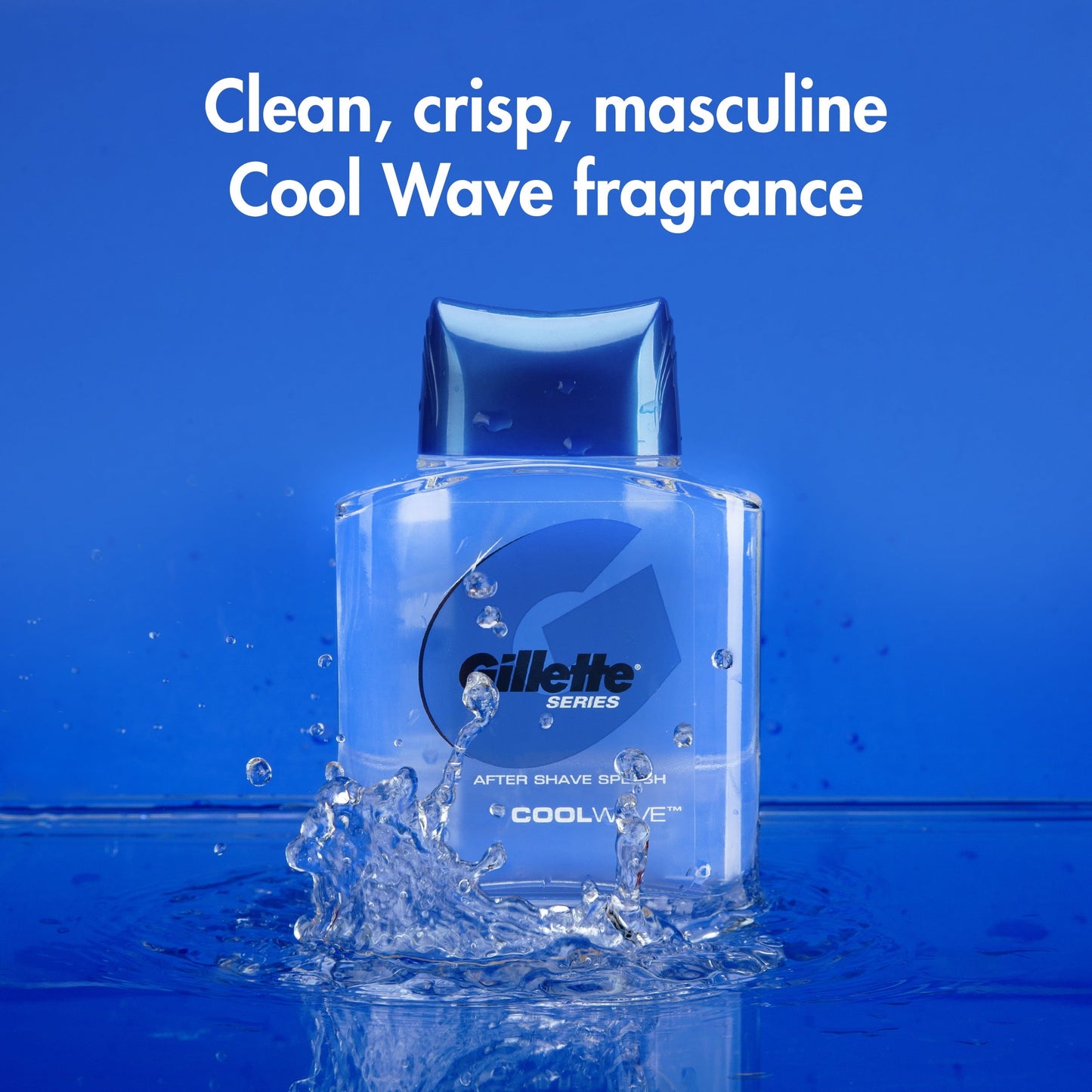 Gillette Series Liquid after Shave Splash for Men, Cool Wave Scent, 3.3 oz