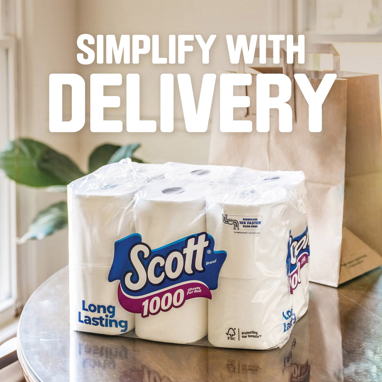 Scott 1000 Toilet Paper, 20 Rolls, 1000 Sheets Per Roll (20,000 Sheets Total)