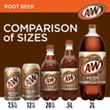 A&W Caffeine-Free, Low Sodium Root Beer Soda Pop, 2 Liter Bottles