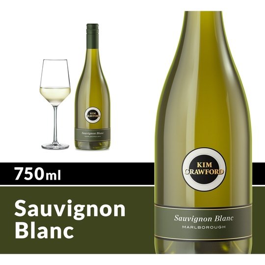 Kim Crawford Marlborough Sauvignon Blanc White Wine, 750 ml Bottle, 13% ABV