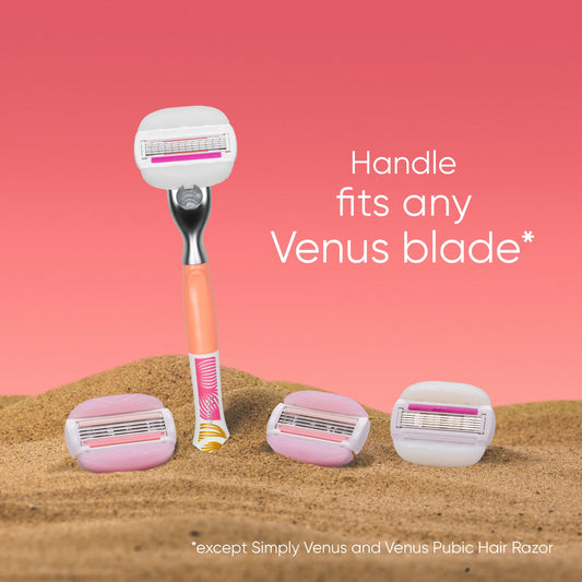 Venus Miami ComfortGlide Sunset 4 Count and ComfortGlide Plus Olay 2 Count, 6 Total Women’s Razor Blade Refills