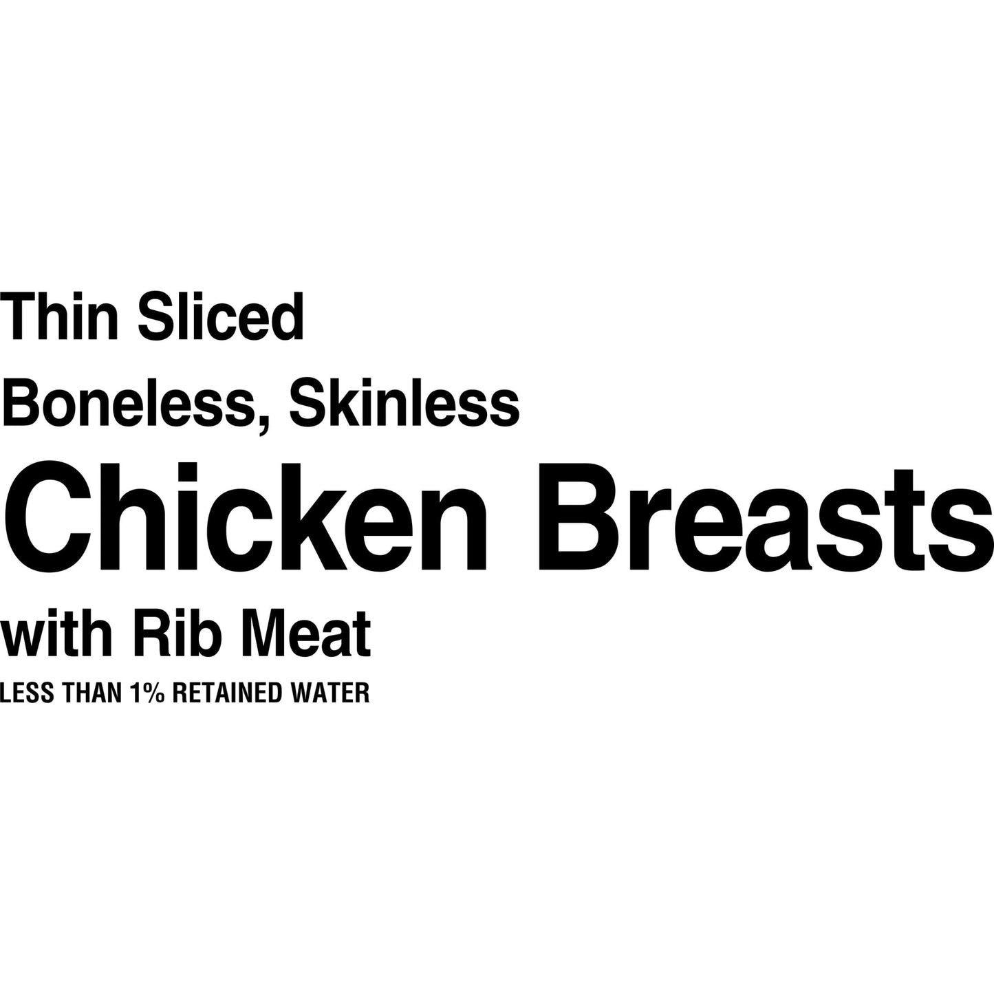 Freshness Guaranteed Thin-Sliced Boneless Skinless Chicken Breasts, 1.7 - 3.0 lb Tray