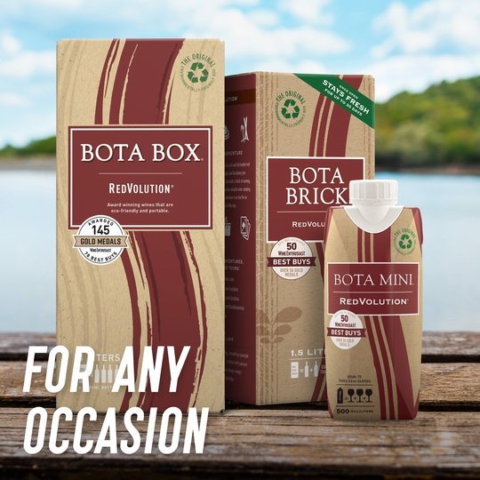 Bota Box RedVolution Red Wine, 3L (4 750ml bottles)
