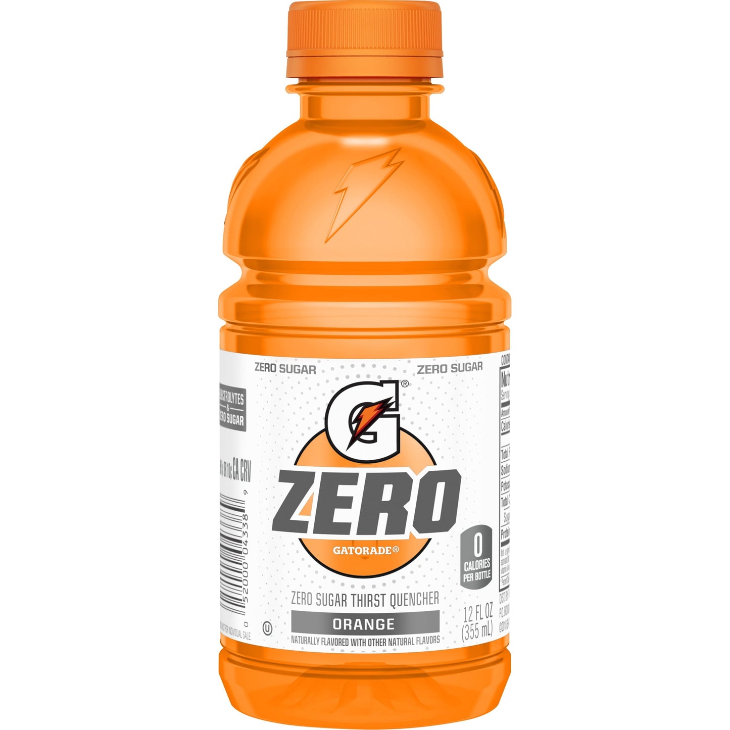 Gatorade G Zero Sugar Orange Thirst Quencher Sports Drink, 12 oz, 12 Pack Bottles