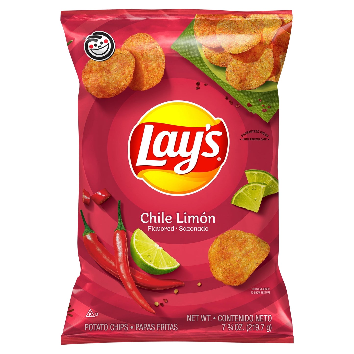 Lay's Chile Limón Flavored Potato Chips, 7.75 oz Bag