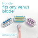 Venus Extra Smooth Pink Women's Razor Handle + 2 Blade Refills