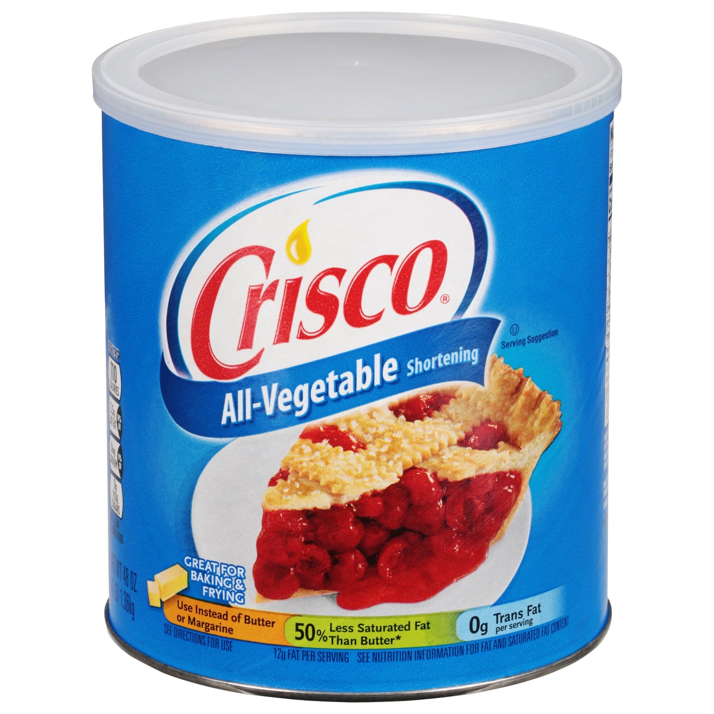 Crisco All-Vegetable Shortening, 48 oz