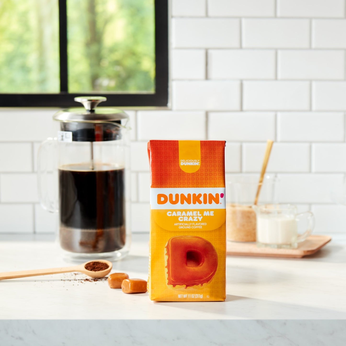 Dunkin Caramel Me Crazy Ground Coffee, 11 Ounces