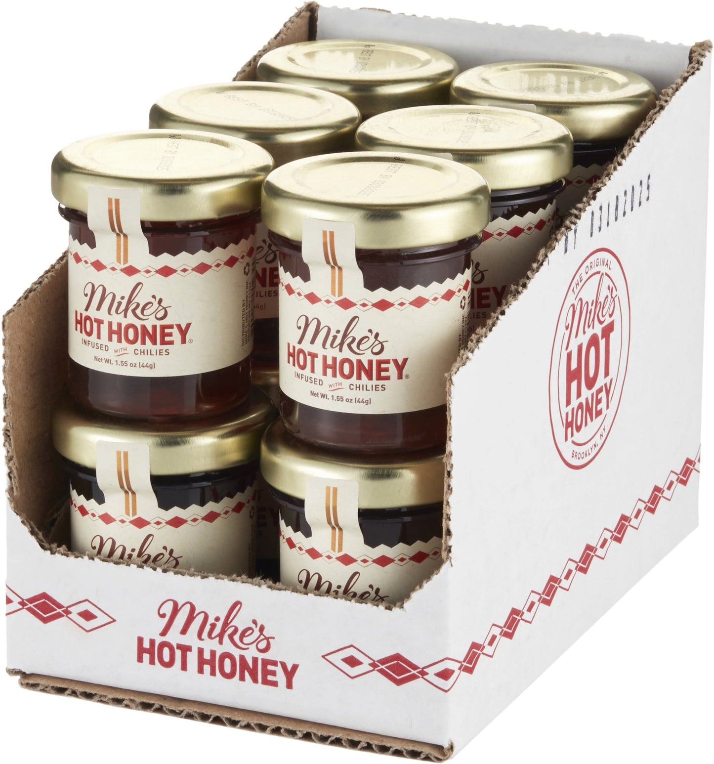 Mike's Hot Honey Infused with Chilies, Glass Mini Jar, 1.55 oz