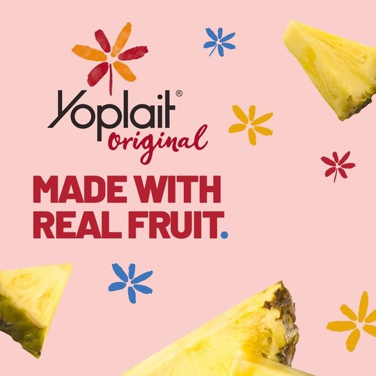 Yoplait Original Pineapple Low Fat Yogurt, 6 OZ Yogurt Cup