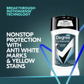 Degree Ultra Clear Long Lasting Men's Antiperspirant Deodorant Stick, Ocean Air, 2.7 oz