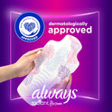 Always Radiant Feminine Pads with Wings, Size 4, Overnight Absorbency, Scented, 20 Count