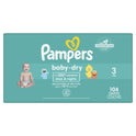 Pampers Baby Dry Diapers Size 3, 104 Count