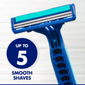 Gillette Sensor2 Plus Pivoting Head Men's Disposable Razors, Blue, 10 Count