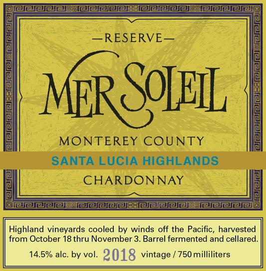 Mer Soleil Reserve Chardonnay White Wine, 750ml Bottle