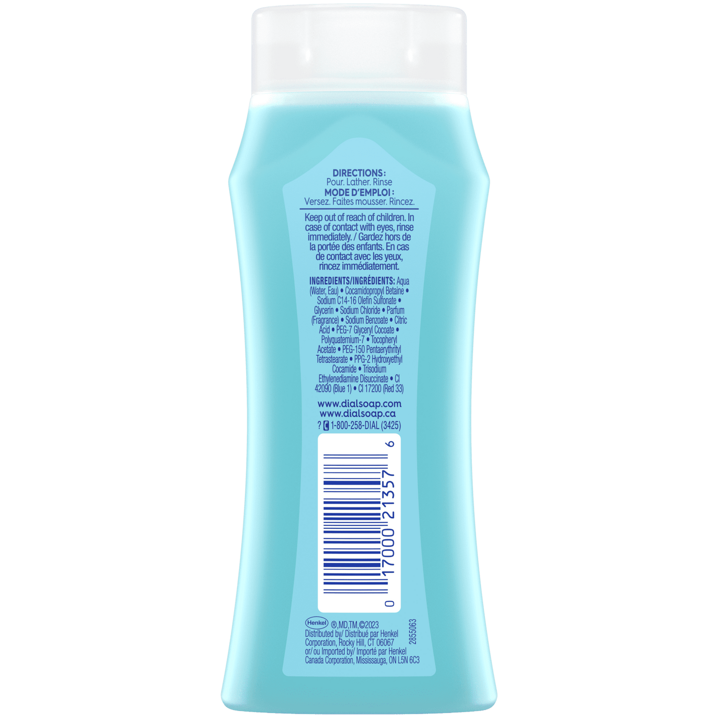 Dial Body Wash, Refresh & Renew Spring Water, 3 fl oz