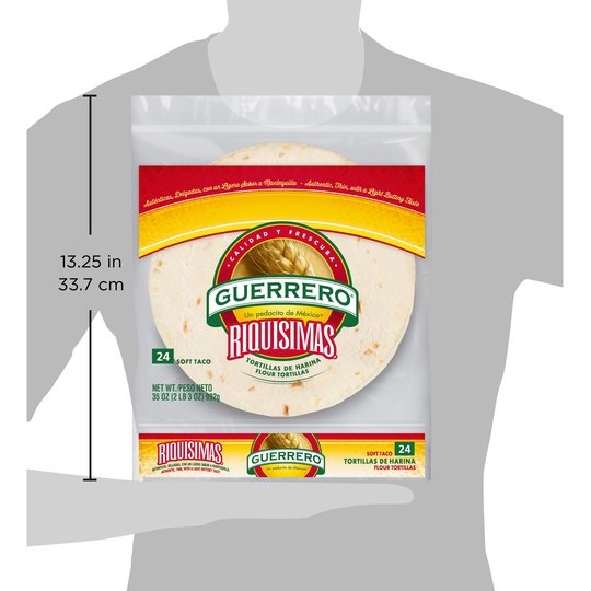 Guerrero Riquisimas Soft Taco Flour Tortillas, 24 Count