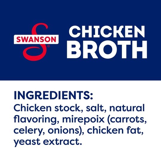 Swanson 100% Natural, Gluten-Free Chicken Broth, 32 oz Carton