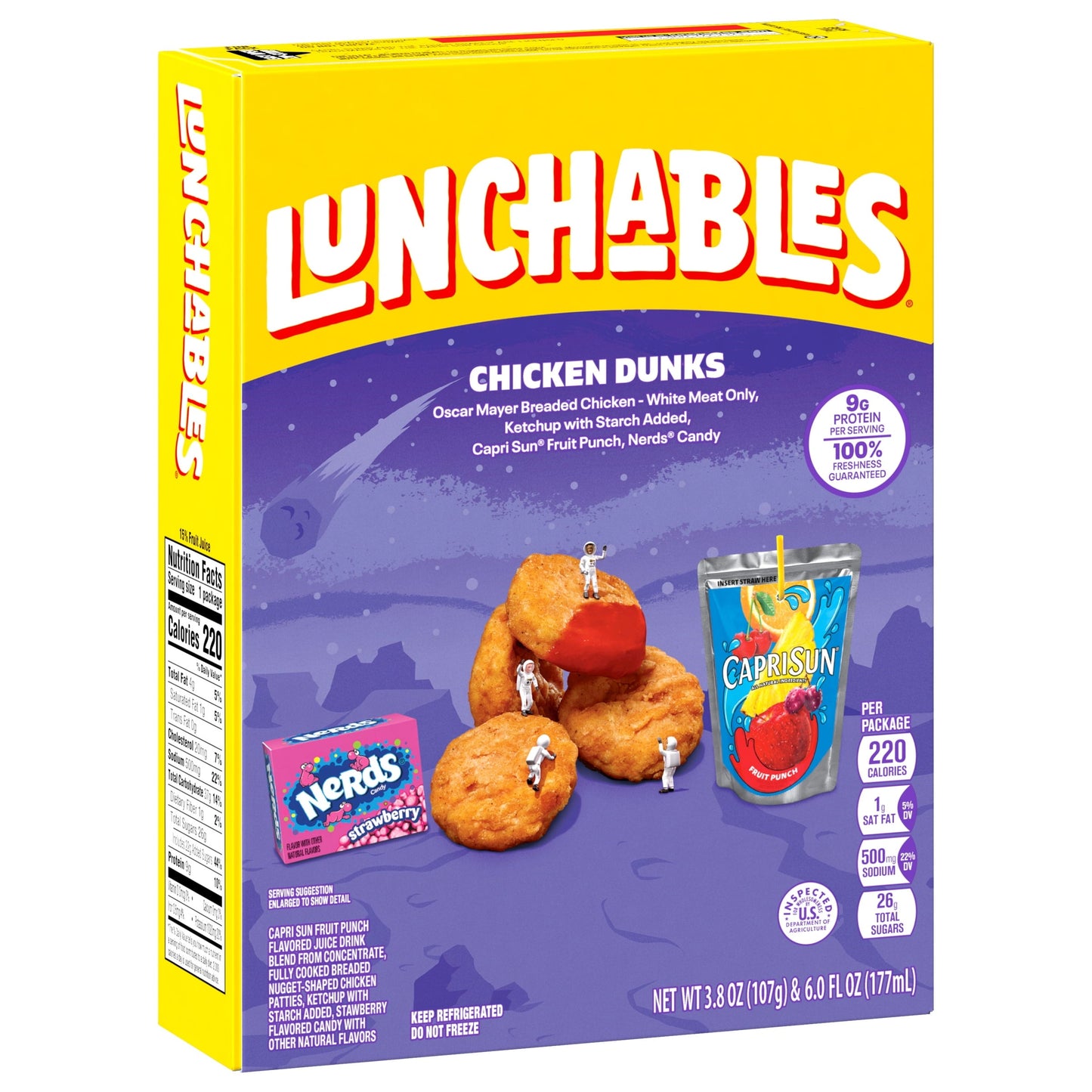 Lunchables Chicken Dunks Kids Lunch Meal Kit, 9.8 oz Box Box
