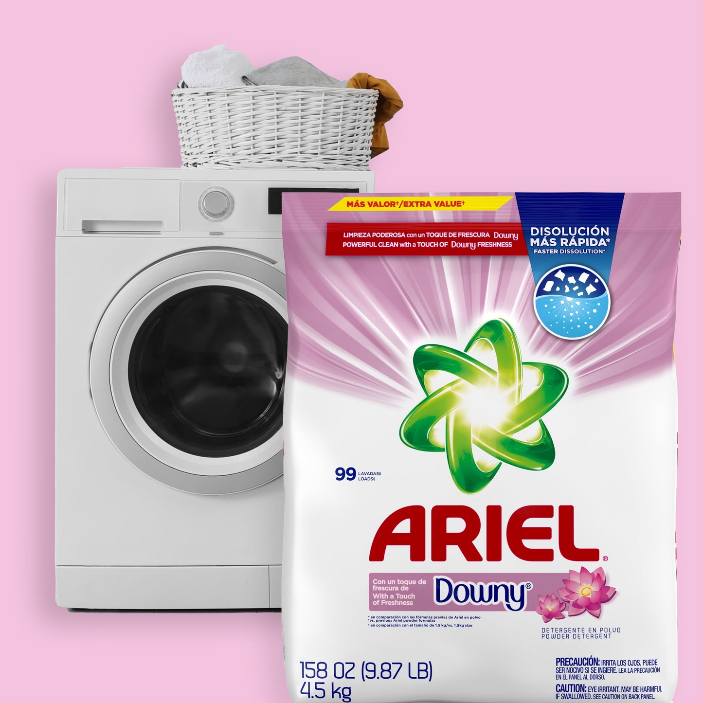 Ariel with a Touch of Downy Freshness, Powder Laundry Detergent, 158 oz, 99 Loads