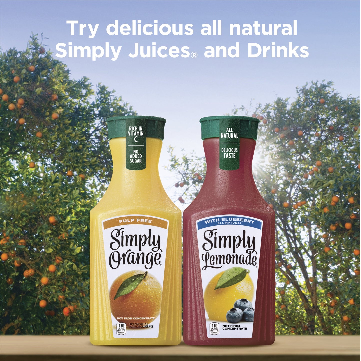 Simply Non GMO All Natural Lemonade with Blueberry Juice, 52 fl oz